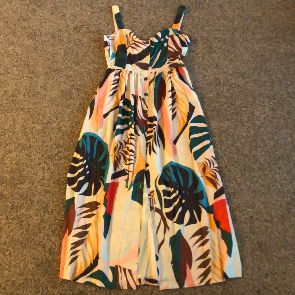 Tropical Floral Maxi Dress